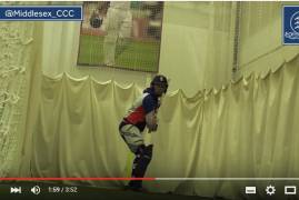 Eoin Morgan netting & Middlesex squad pre-tour training