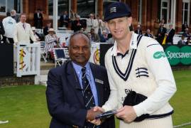 Adam Voges receives County Cap