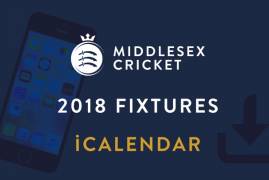 Middlesex 2018 Fixtures iCalendar now available!