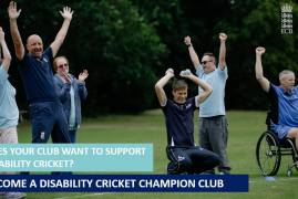 BECOME A MIDDLESEX DISABILITY CRICKET CHAMPION CLUB