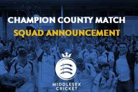 SQUAD ANNOUNCED FOR CHAMPION COUNTY FIXTURE VS MCC